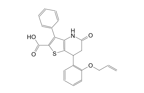 thieno[3,2-b]pyridine-2-carboxylic acid, 4,5,6,7-tetrahydro-5-oxo-3-phenyl-7-[2-(2-propenyloxy)phenyl]-