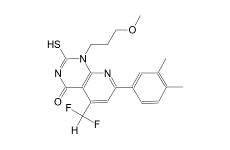 pyrido[2,3-d]pyrimidin-4(1H)-one, 5-(difluoromethyl)-7-(3,4-dimethylphenyl)-2-mercapto-1-(3-methoxypropyl)-