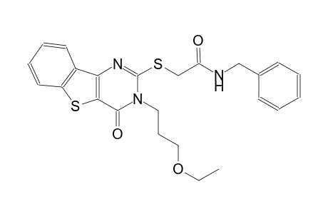 N-benzyl-2-{[3-(3-ethoxypropyl)-4-oxo-3,4-dihydro[1]benzothieno[3,2-d]pyrimidin-2-yl]sulfanyl}acetamide