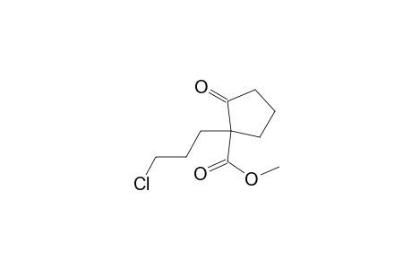 Cyclopentanecarboxylic acid, 1-(3-chloropropyl)-2-oxo-, methyl ester