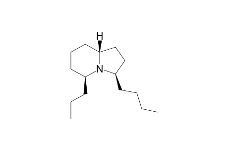 (3R,5S,9R)-octahydro-3-n-butyl-5-n-propylindolizine