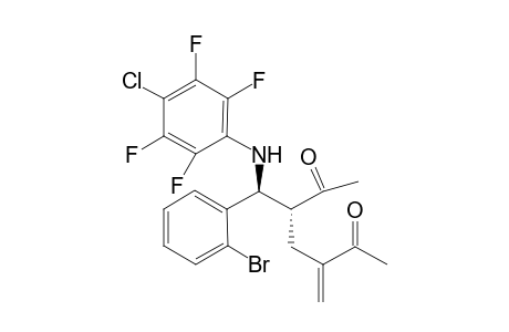(4,5-trans)-3-[(2-Bromophenyl)(4-chloro-2,3,5,6-tetrafluorophenylamino)methyl]-5-methyleneheptane-2,6-dione