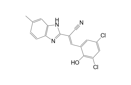 1H-benzimidazole-2-acetonitrile, alpha-[(3,5-dichloro-2-hydroxyphenyl)methylene]-6-methyl-