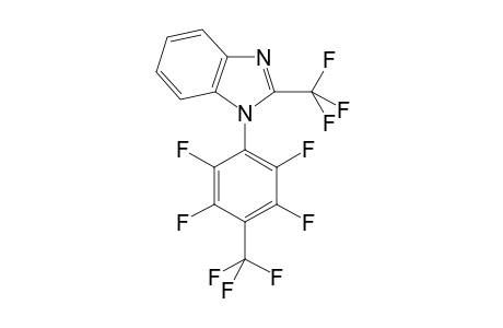 1-[2,3,5,6-tetrafluoro-4-(trifluoromethyl)phenyl]-2-(trifluoromethyl)-1H-benzimidazole