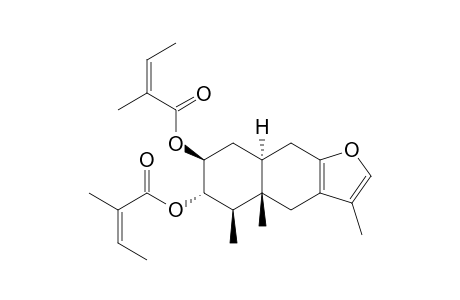 2beta,3alpha-Bis(angeloyloxy)-10alpha-H-furanoeremophilane