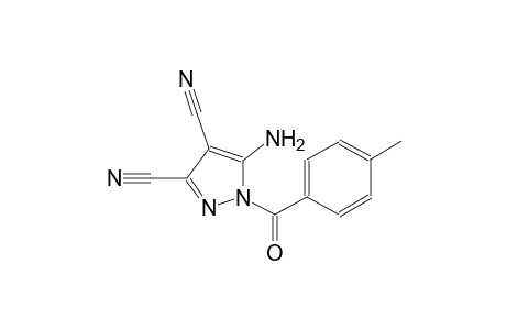 1H-pyrazole-3,4-dicarbonitrile, 5-amino-1-(4-methylbenzoyl)-