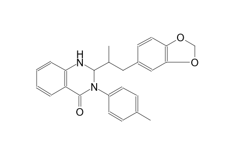 2-[2-(1,3-benzodioxol-5-yl)-1-methylethyl]-3-(4-methylphenyl)-2,3-dihydro-4(1H)-quinazolinone