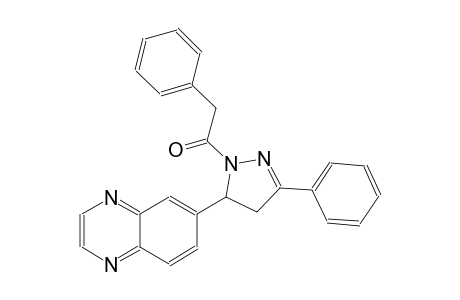 quinoxaline, 6-[4,5-dihydro-3-phenyl-1-(phenylacetyl)-1H-pyrazol-5-yl]-