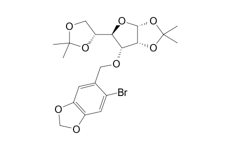 3-O-(2-Bromo-4,5-methylidenedioxybenzyl)-1,2:5,6-di-O-isopropylidene-.alpha.,D-allofuranoside