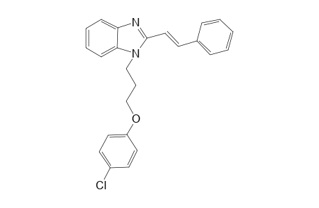 1-[3-(4-chloranylphenoxy)propyl]-2-[(E)-2-phenylethenyl]benzimidazole