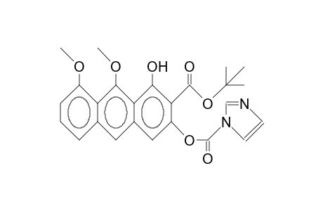 2-tert-Butyloxycarbonyl-1-hydroxy-3-(1-imidazolyl-carboxy)-8,9-dimethoxy-anthracene