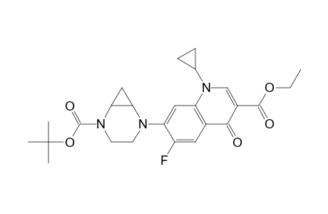 ()-Ethyl 7-(5-(tert-butoxycarbonyl)-2,5-diazabicyclo[4.1.0]heptane-2-yl)-1-cyclopropyl-6-fluoro-4-oxo-1,4-dihydroquinoline-3-carboxylate