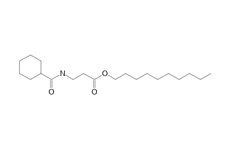 .beta.-Alanine, N-cyclohexylcarbonyl-, decyl ester