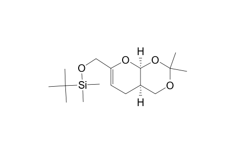 (4aR,8aS)-4,4a,8,8a-Tetrahydro-2,2-dimethyl-6-[(tert-butyldimethylsiloxy)methyl]pyrano[2,3-d]-1,3-dioxin