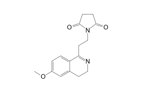 3,4-DIHYDRO-6-METHOXY-1-(BETA-SUCCINIMIDOETHYL)-ISOCHINOLIN