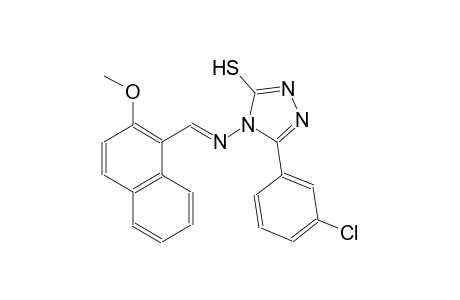 5-(3-chlorophenyl)-4-{[(E)-(2-methoxy-1-naphthyl)methylidene]amino}-4H-1,2,4-triazol-3-yl hydrosulfide
