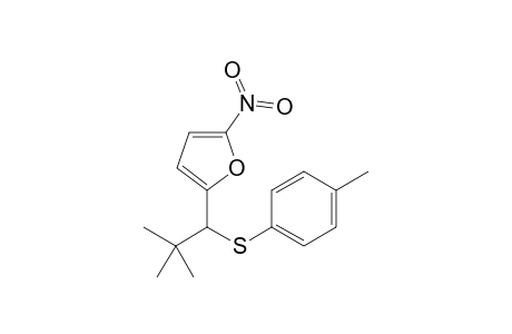 2,2-Dimethyl-1-(5'-nitro-2'-furyl)propyl p-tolyl sulfide