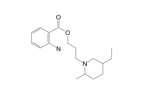 1-(o-Aminobenzoyloxy)-3-(5-ethyl-2-methylpiperidino)propane