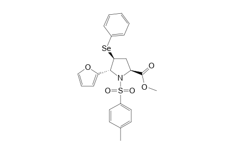 Methyl (2S,4S,5R)-5-(furan-2-yl)-4-phenylselanyl-1-tosylpyrrolidine-2-carboxylate