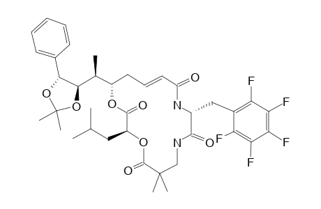 UA-[ACETONIDE]-UB-PENTAFLUOROPHENYL-CRYPTOPHYCIN-52