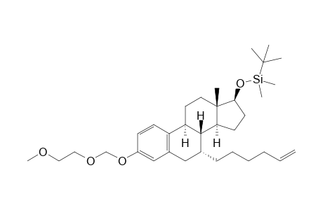 tert-Butyl-[[(7R,8R,9S,13S,14S,17S)-7-hex-5-enyl-3-(2-methoxyethoxymethoxy)-13-methyl-6,7,8,9,11,12,14,15,16,17-decahydrocyclopenta[a]phenanthren-17-yl]oxy]-dimethyl-silane