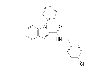N-(4-chlorobenzyl)-1-phenyl-indole-2-carboxamide