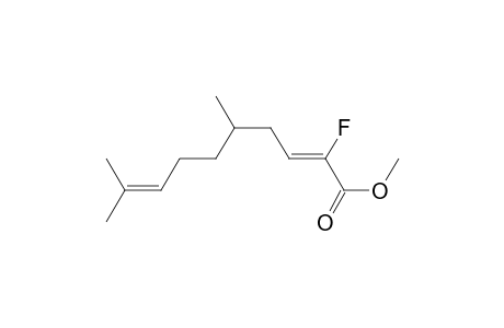 Methyl (Z/E)-2-fluoro-5,9-dimethyldeca-2,8-dienoate
