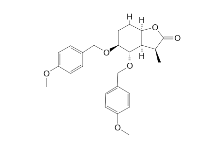 (3S,3aS,4S,5S,7aR)-4,5-Di(4-methoxybenzyl)oxy-3-methyl-3a,4,6,6,7,7a-hexahydrobenzo[b]furan-2(3H)-one
