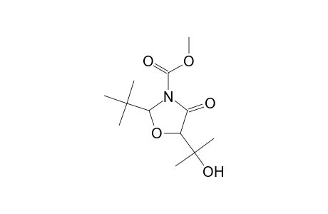 Methyl 2-tert-butyl-5-(1-hydroxy-1-methylethyl)-4-oxo-1,3-oxazolidine-3-carboxylate