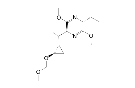 (+)-5-ISOPROPYL-3,6-DIMETHOXY-2-[1-(2-METHOXYMETHOXY-CYCLOPROPYL)-ETHYL]-2,5-DIHYDRO-PYRAZINE