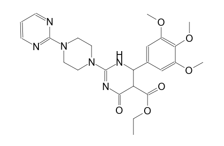 5-pyrimidinecarboxylic acid, 1,4,5,6-tetrahydro-4-oxo-2-[4-(2-pyrimidinyl)-1-piperazinyl]-6-(3,4,5-trimethoxyphenyl)-, ethyl ester