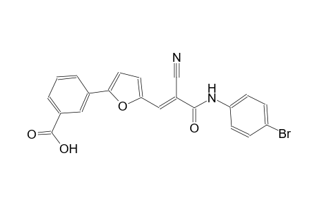 3-{5-[(1E)-3-(4-bromoanilino)-2-cyano-3-oxo-1-propenyl]-2-furyl}benzoic acid