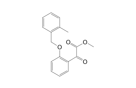 Benzeneacetic acid, 2-[(2-methylphenyl)methoxy]-.alpha.-oxo-, methylester