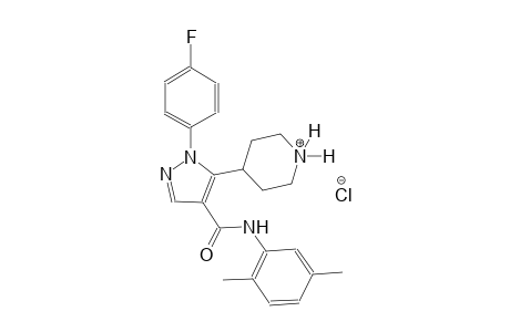 piperidinium, 4-[4-[[(2,5-dimethylphenyl)amino]carbonyl]-1-(4-fluorophenyl)-1H-pyrazol-5-yl]-, chloride