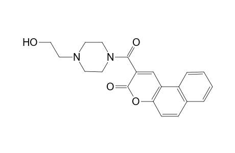 2-[4-(2-hydroxyethyl)piperazin-1-yl]carbonylbenzo[f]chromen-3-one