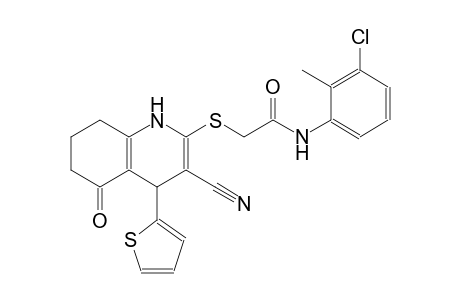 acetamide, N-(3-chloro-2-methylphenyl)-2-[[3-cyano-1,4,5,6,7,8-hexahydro-5-oxo-4-(2-thienyl)-2-quinolinyl]thio]-
