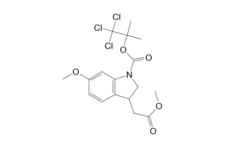 6-Methoxy-3-(carbomethoxymethyl)-2,3-dihydro-1H-indole-1-carboxylic acid,2,2,2-trichloro-1,1-dimethylethyl ester