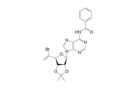 6-N-Benzoyl-9-(5-bromo-5,6-dideoxy-2,3-O-isopropylidene-.beta.,D-ribo-hex-5-enfuranosyl)adenine