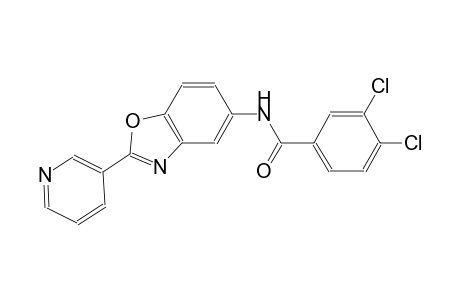 3,4-dichloro-N-[2-(3-pyridinyl)-1,3-benzoxazol-5-yl]benzamide