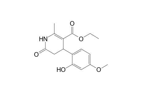 4-(2-Hydroxy-4-methoxy-phenyl)-2-methyl-6-oxo-1,4,5,6-tetrahydro-pyridine-3-carboxylic acid ethyl ester