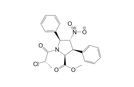 (2S,3S,4R,5S)-Methyl 1-[(S)-2-chloropropanoyl]-4-nitro-3,5-diphenylpyrrolidine-2-carboxylate