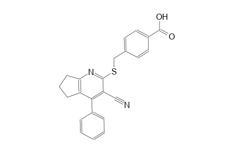 4-{[(3-cyano-4-phenyl-6,7-dihydro-5H-cyclopenta[b]pyridin-2-yl)sulfanyl]methyl}benzoic acid