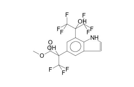 5-(1-HYDROXY-1-METHOXYCARBONYLTRIFLUOROETHYL)-7-(2-HYDROXYHEXAFLUOROPROP-2-YL)INDOLE