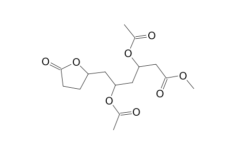 2-Furanhexanoic acid, tetrahydro-.beta.,.delta.-dihydroxy-5-oxo-, methyl ester, diacetate