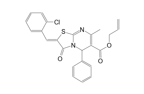 allyl (2Z)-2-(2-chlorobenzylidene)-7-methyl-3-oxo-5-phenyl-2,3-dihydro-5H-[1,3]thiazolo[3,2-a]pyrimidine-6-carboxylate