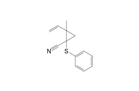 cis-2-Ethoxy-2-methyl-1-phenylthiocyclopropanecarbonitrile