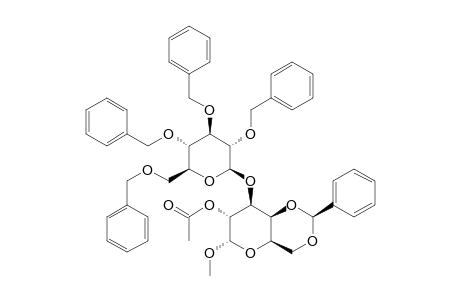 METHYL-2-O-ACETYL-4,6-O-BENZYLIDENE-3-O-(2,3,4,6-TETRA-O-BENZYL-BETA-D-GLUCOPYRANOSYL)-BETA-D-GALACTOPYRANOSIDE