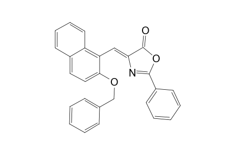 (4Z)-2-phenyl-4-[(2-phenylmethoxy-1-naphthalenyl)methylidene]-5-oxazolone
