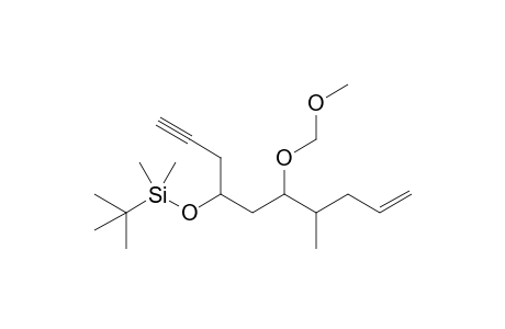 7-[(t-Butyl)dimethylsilyloxy]-5-(methoxymethoxy)-4-methyldec-1-en-9-yne