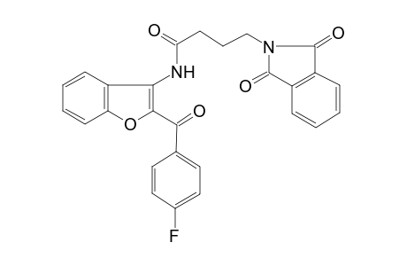 4-(1,3-dioxo-2-isoindolyl)-N-[2-[(4-fluorophenyl)-oxomethyl]-3-benzofuranyl]butanamide